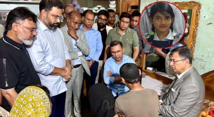 মিরপুরে শিশু রামিসার বাসায় প্রধানমন্ত্রী